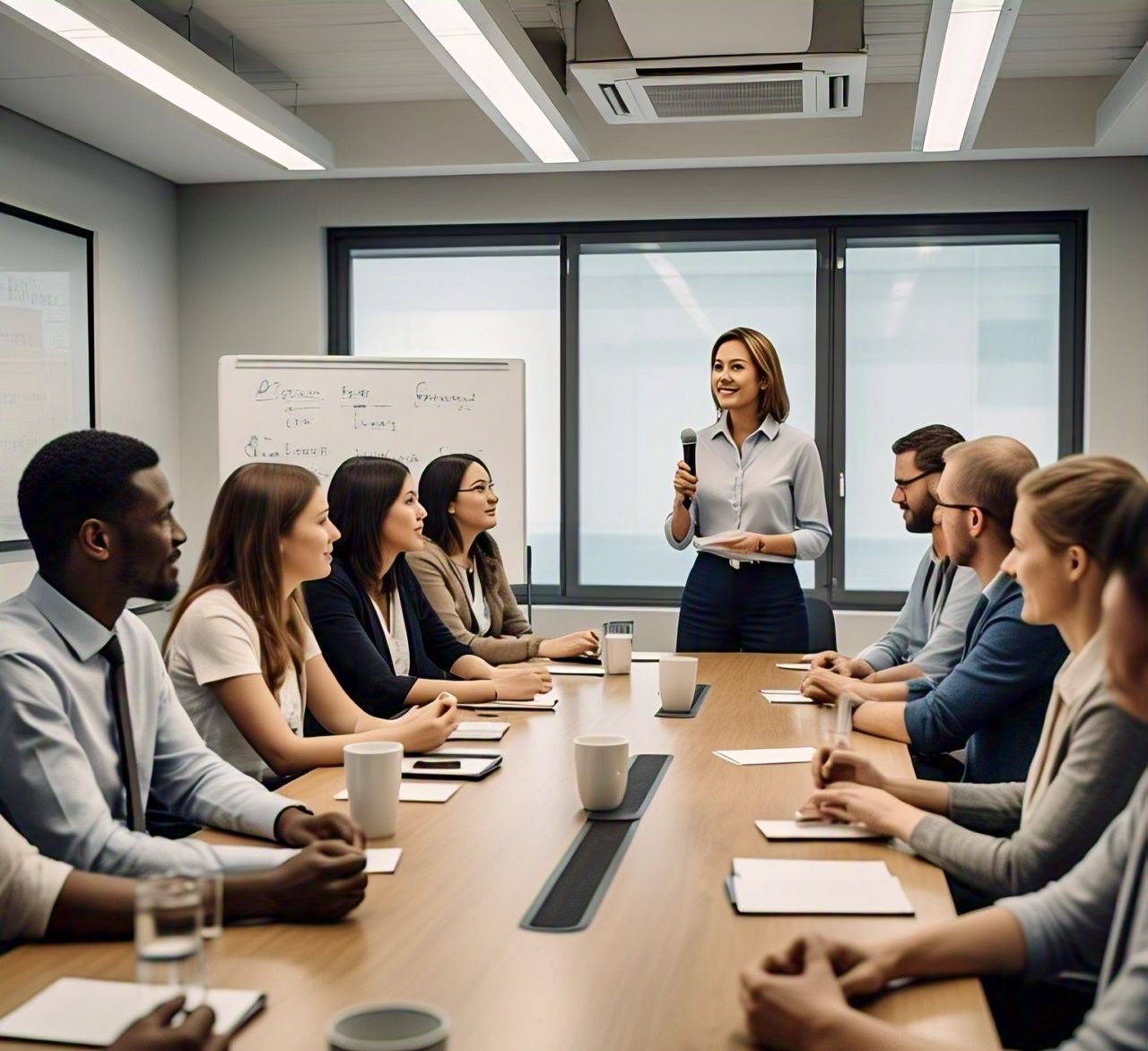 A G&M facilitator leading a boardroom session